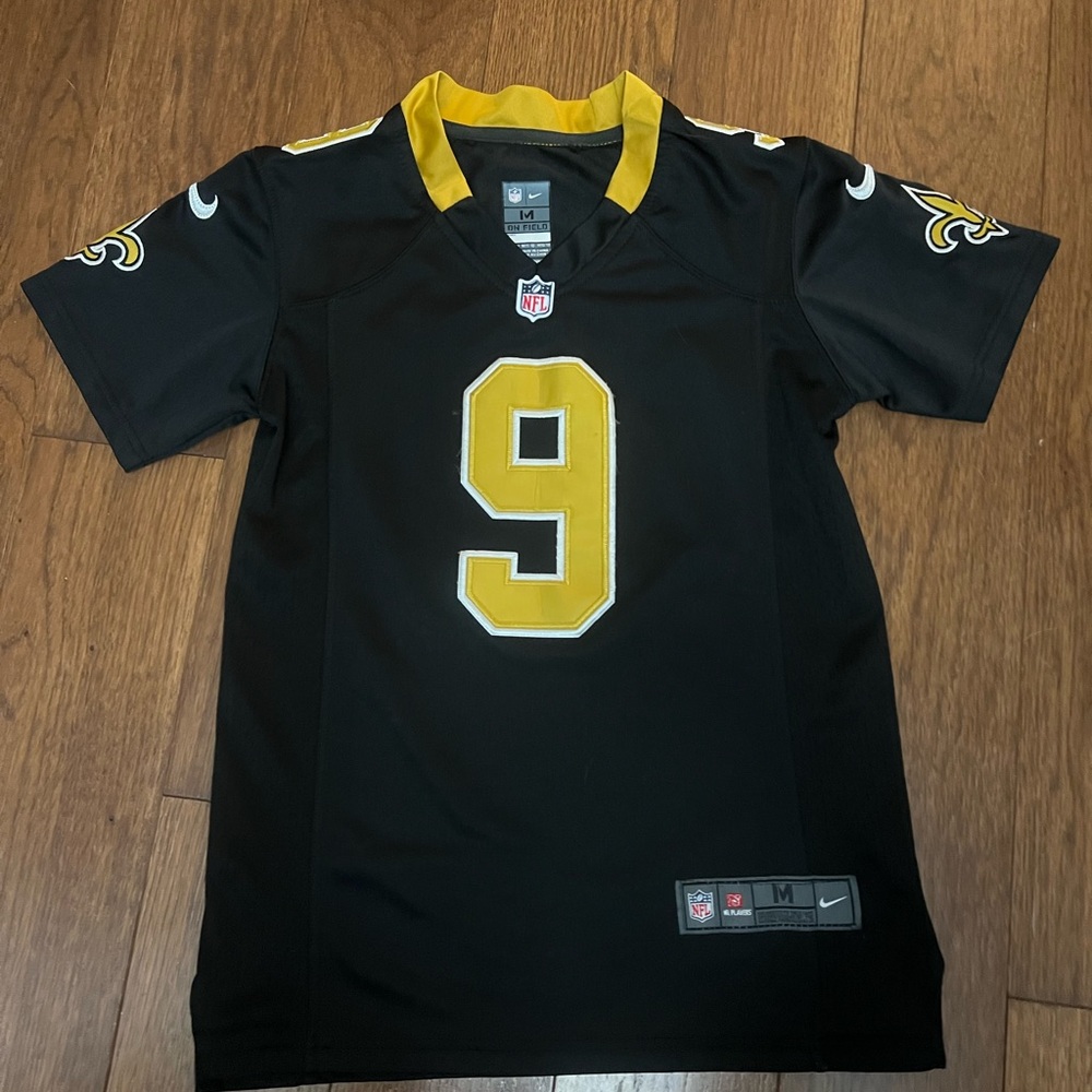 NFL Jersey, Saints, #9, Brees, Youth Medium
